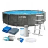 Басейн с метална рамка Intex Greywood