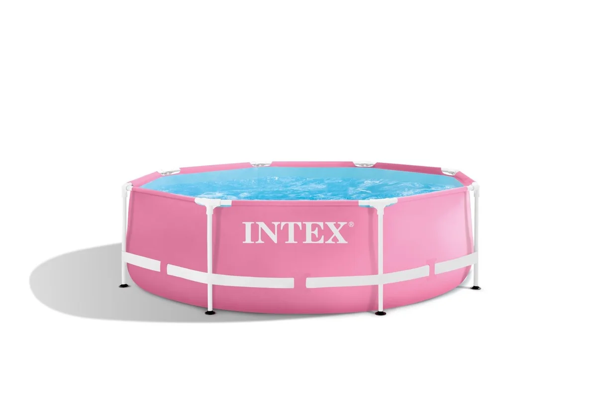 Басейн с метална рамка Intex 28290NP Ø244×76 см – Розов | 2843 л БАСЕЙНИ И ДЖАКУЗИТА Басейн