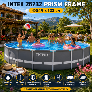 Сглобяем басейн Intex Prism Frame