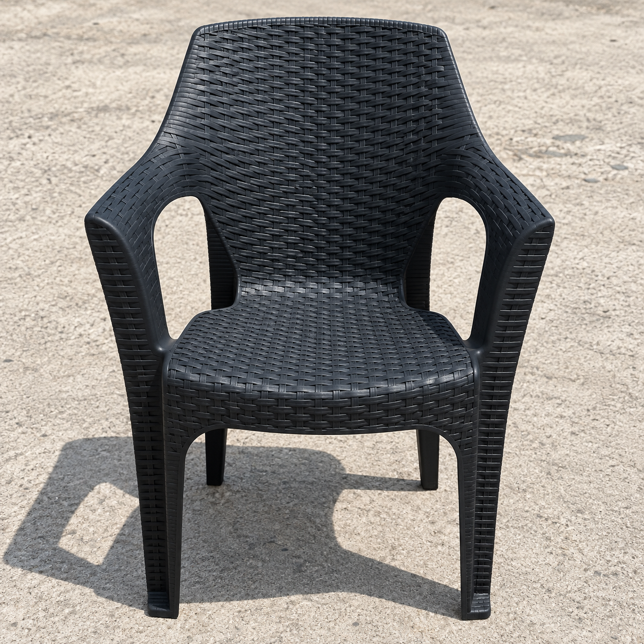 Градински комплект GARDEN ELLITE RATTAN PRO – Черен, сгъваема маса 120×70 см с 6 PVC стола с ратанова визия ГРАДИНСКИ МЕБЕЛИ ГрадинскГрадински комплект GARDEN ELLITE RATTAN PRO